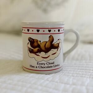 Vintage 1980s Heart Warming Cocoa Mug